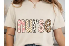 Nurse Retro Floral PNG Shirt Design Product Image 2