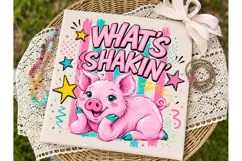 What's Shakin' Pig PNG Shirt Design Product Image 1