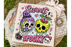 Sweet Spooky Skull PNG Sublimation Desig Product Image 2