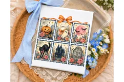 Halloween Stamps PNG Sublimation Shirt D Product Image 3