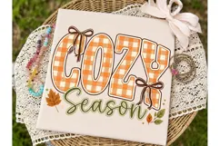 Cozy Season Pumpkin PNG Sublimation Tee Product Image 1