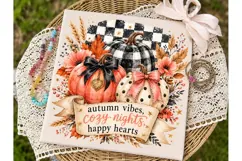 Autumn Vibes Pumpkin PNG Shirt Design Product Image 2