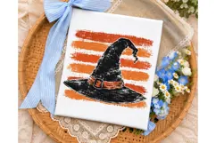 Witch Hat Orange Stripes PNG Shirt Desig Product Image 3
