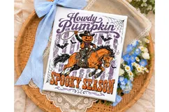 Howdy Pumpkin Spooky Season PNG Shirt Product Image 3