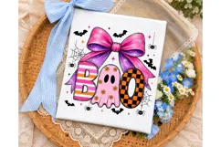 Boo Ghost Halloween PNG Sublimation Desi Product Image 3