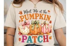 Meet Me at the Pumpkin Patch PNG Shirt Product Image 2