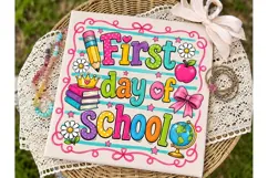 First Day of School PNG Sublimation Shir Product Image 2