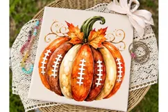 Football Pumpkin Fall PNG Shirt Design Product Image 2