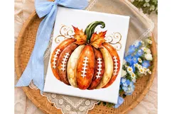 Football Pumpkin Fall PNG Shirt Design Product Image 3