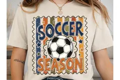 Soccer Season Retro PNG Shirt Design Product Image 2