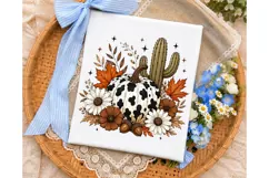 Autumn Cow Pumpkin Cactus PNG Shirt Product Image 3