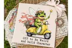 Whimsical Frog Fairy PNG Sublimation Des Product Image 2