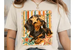 Cool Dachshund Star Sunglasses PNG Shirt Product Image 2