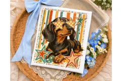 Cool Dachshund Star Sunglasses PNG Shirt Product Image 3