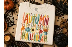 Autumn Hallelujah Fall PNG Shirt Design Product Image 3