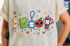 Cute School Supplies Characters PNG Product Image 3