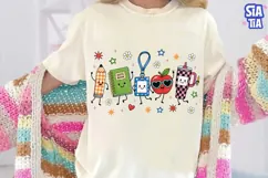 Cute School Supplies Characters PNG Product Image 4
