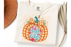 Fall Vibes Pumpkin PNG Clipart Design Product Image 2