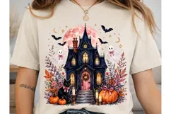 Haunted House PNG Sublimation Shirt Desi Product Image 1
