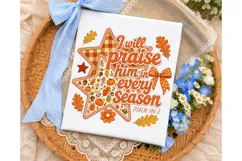 I Will Praise Him Fall Season PNG Shirt Product Image 3