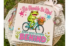 Be Humble Be Kind Frog PNG Shirt Design Product Image 2