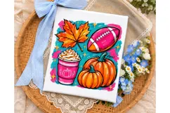Fall Vibes Football PNG Shirt Design Product Image 3