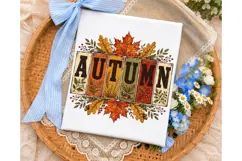 Autumn Vintage Block PNG Shirt Design Product Image 3