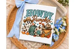 Howdy Pumpkin PNG Sublimation Shirt Desi Product Image 3