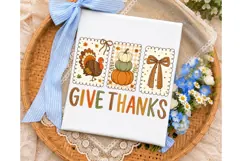 Give Thanks Pumpkin PNG Shirt Design Product Image 3