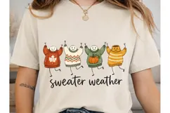 Sweater Weather Stick Figures PNG Shirt Product Image 2