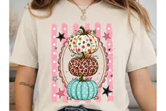 Stacked Pumpkins PNG Sublimation Shirt D Product Image 1