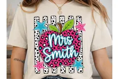 Miss Smith Apple PNG Sublimation Shirt Product Image 2