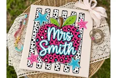 Miss Smith Apple PNG Sublimation Shirt Product Image 1