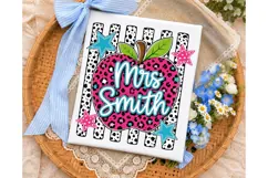 Miss Smith Apple PNG Sublimation Shirt Product Image 3
