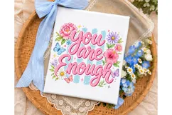 You Care Enough Floral PNG Shirt Design Product Image 3
