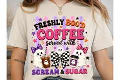 Freshly Boo'd Coffee Halloween PNG Subli Product Image 2