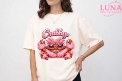 Crabby Pink Glam Crab PNG, Funny Beach Sublimation, Summer P Product Image 5