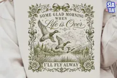 Vintage Duck Flying Away PNG Clipart Product Image 2