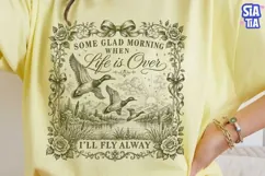 Vintage Duck Flying Away PNG Clipart Product Image 3