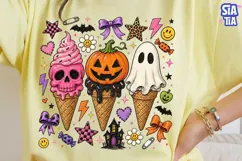 Halloween Ice Cream Cones PNG Clipart Product Image 2