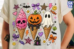 Halloween Ice Cream Cones PNG Clipart Product Image 3