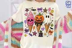 Halloween Ice Cream Cones PNG Clipart Product Image 4