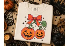 Halloween Jack-O-Lantern Bow PNG Clipart Product Image 1