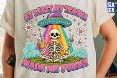 Funny Skeleton Trauma Quote PNG Clipart Product Image 3