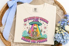 Funny Skeleton Trauma Quote PNG Clipart Product Image 5
