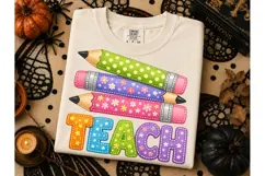 Teach Pencils PNG Teacher Clipart Graphi Product Image 3