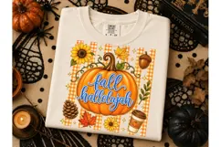 Fall Hallelujah Pumpkin PNG Sublimation Product Image 3