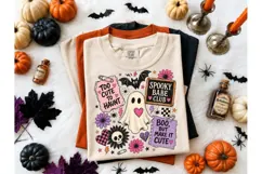Spooky Babe Club Halloween PNG Tee Product Image 2