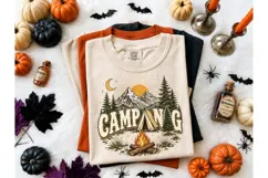 Camping Vibes Retro Vintage PNG Tee Desi Product Image 1