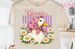 Goosie Floral Babushka Goose PNG, Cute Goose Clipart, Farm A Product Image 2